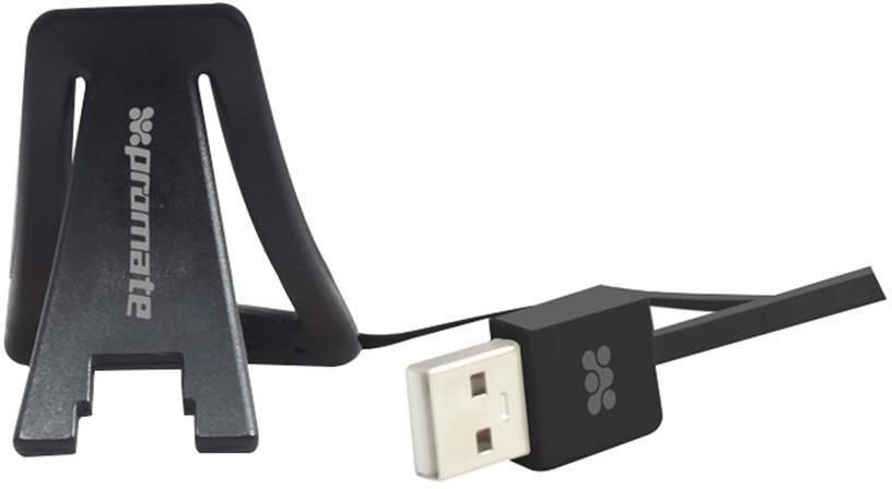 Promate USB LinkMate Flexible Sync and Charge Cable with Built-in Kick Stand