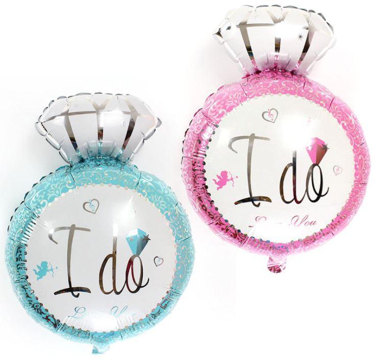 Lsthometrading Large Ring I DO Foil Balloons Event Party Supplies - 4 Types