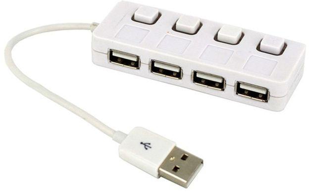 4port Usb 2.0 With On/off Switch Compact Usb Muti