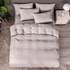 Deals For Less Luna Home - Without filler 6 pieces king size,  Striped plain grey color design, Bedding Set