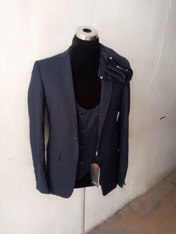 Elegant Men's Slim Fit Suit - Navy Blue