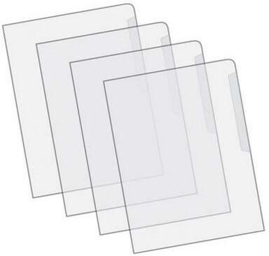 Deluxe Clear L-Folder A4, 100pcs/box - E310D
