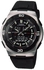 Casio AQ-164W-1AVDF Analog Digital Black Mens Watch Silver 4.3 x 4.7 x 1.2