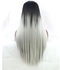 Cosplay Straight Hair Wig Beige/Black 70cm
