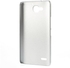 COOLKE Smooth Plastic Hard Back Cover & OZONE Screen Guard for Huawei Honor 3X G750 - Silver