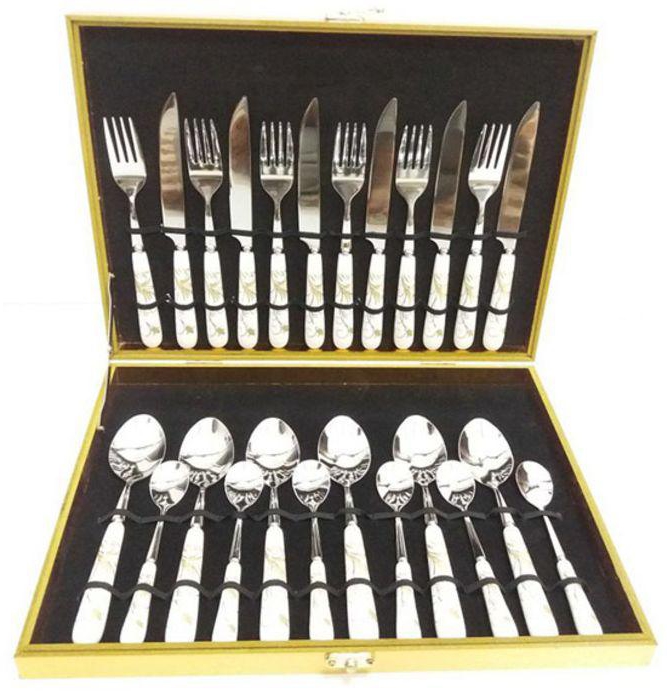 24-Piece Cutlery Set Silver