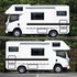 Car Two side RV Stripes Graphics Decals Car Stickers Vinyl Graphics for Caravan Travel Trailer Camper Van