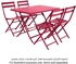طاولة مستطيلة فولاذية قابلة للطي جرينسبورو (110 × 70 × 71 سم، رمان)