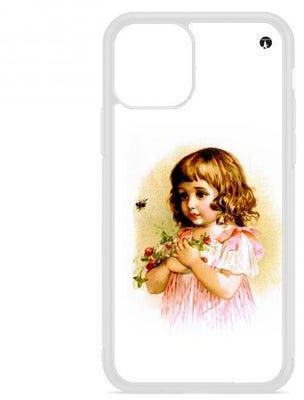 PRINTED Phone Cover FOR IPHONE 13 PRO Classic Girl Holding Flowers