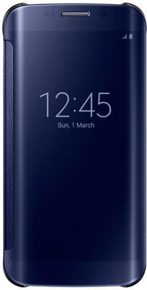 Margoun Samsung S-View Flip Cover for Samsung Galaxy S 6 Edge - Clear Black Sapphire