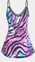 Plus Size & Curve Zabra Stripes Galaxy Print Cami Top - 5xl