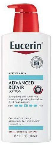 Eucerin Advanced Repair Lotion, For Very Dry Flaky Skin, 16.9 .Oz.