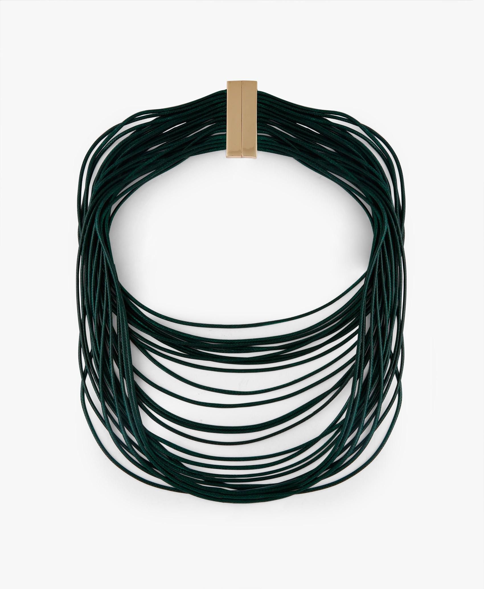 Faux Leather Statement Necklace