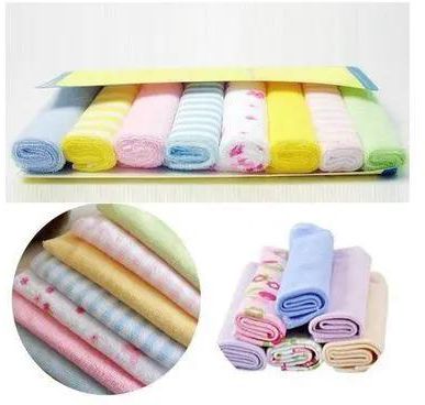 Fashion 8pcs New Born Towels,8pcs New Born Towels & Unisex   [Make bath time fun with this pack of 8 patterned baby washcloths. These wash cloths are made for little faces and hand