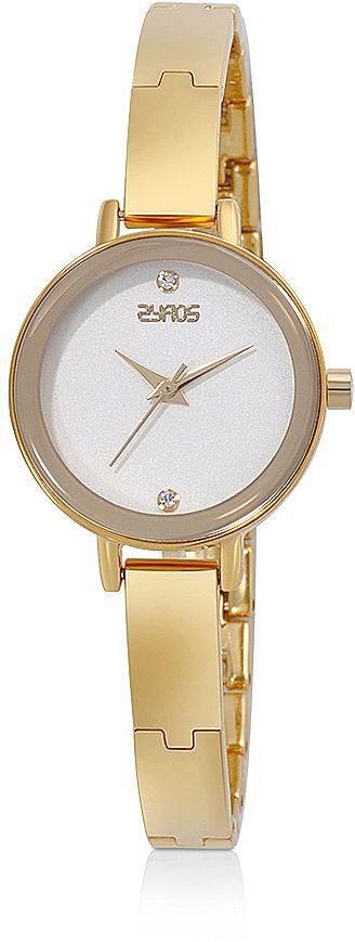Zyros Analog Watch For Women - Stainless Steel , Gold - ZY327L010111