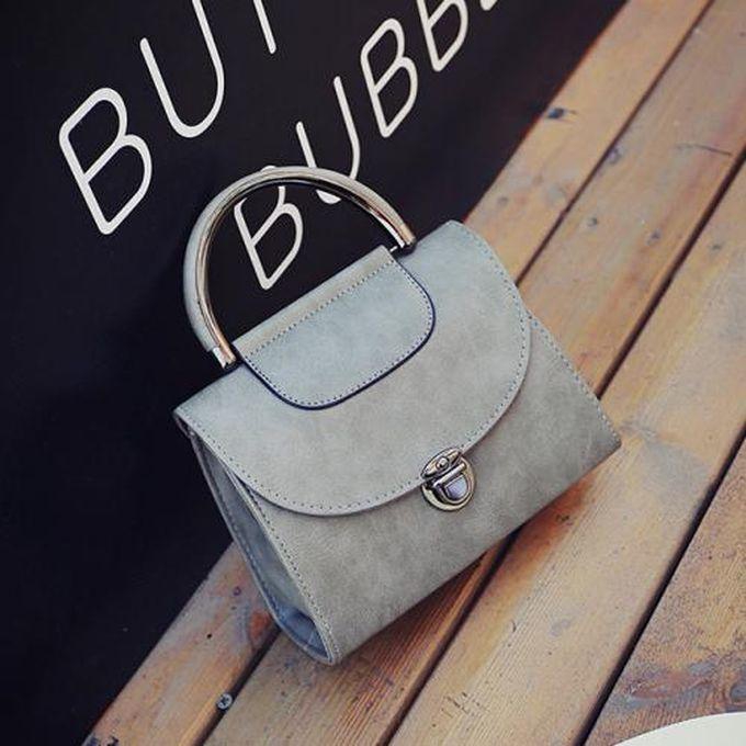 Quality Women Handbag (leather) -Grey