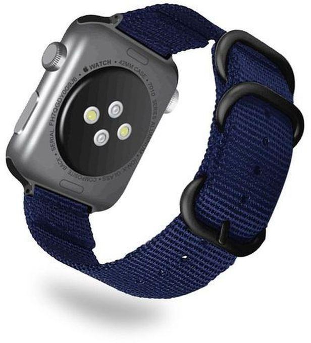 For Apple Iwatch Series 7 41mm Sport Band, Lightweight, Breathable Nylon Strap -Blue