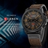 CURREN-Curren Men Business Watch Fashion Six Watch Pin Alloy Case Leather Band Watch Calendar Waterproof Quartz Wrist Watch