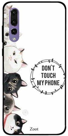 Thermoplastic Polyurethane Skin Case Cover -for Huawei P20 Pro Cats Don't Touch My Phone Cats Don't Touch My Phone
