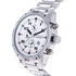 Curren Men's White Decorational Chronograph Silver Tone Stainless Steel Band Watch