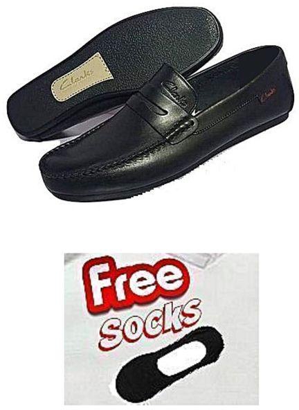 Clarks Black Loafers Men Shoe