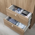 VILHATTEN Wardrobe with 2 doors and 2 drawers - oak effect