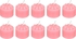 Get Falmer Scented Round Flower Shaped Decorative Candle Set, 10 Pieces, 7×18 cm - Pink with best offers | Raneen.com