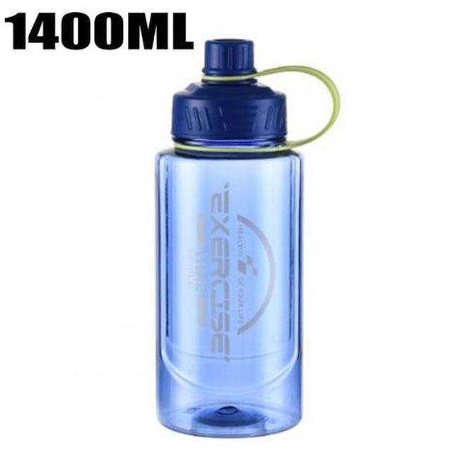 زجاجة مياه رياضية سعة 1400 مل زجاجة رياضية ذات سعة كبيرة مع مقبض-قد يختلف الون