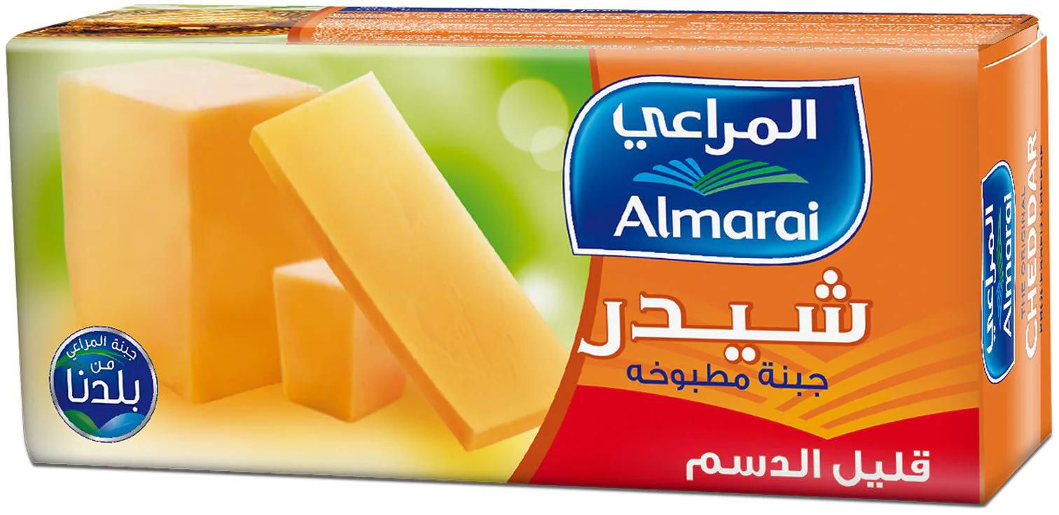 Almarai low fat processed cheddar cheese 454 g