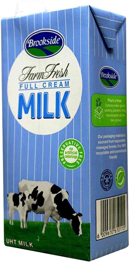 Brookside  Whole Milk 250ml  Long Life