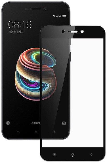 Bdotcom Full Covered Tempered Glass Screen Protector for Xiaomi Mi A2 (Black)
