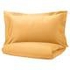 LUKTJASMIN Duvet cover and 2 pillowcases, yellow, 240x220/50x80 cm - IKEA