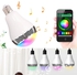 Bluetooth Control Music Audio Speaker LED Bulb Light Smart Lamp Color E27