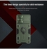 For Samsung galaxy S21 plus Nillkin CamShield Armor metal Ring ShockProof Frame TPU Hard PC From Back Case Cover- Dark Green