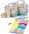 Generic 5 in 1 set Baby Diaper Bag + Womes With Free Wash Lothes