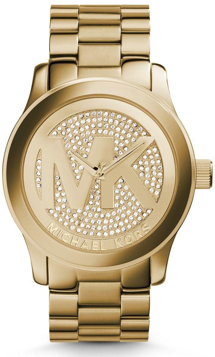 Michael Kors Runway Women's Gold Dial Stainless Steel Band Watch - MK5706