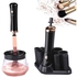 Makeup Brush Cleaner and Dryer Machine, Electric Cosmetic Automatic Brush Spinner with 8 Size Rubber Collars, Wash and Dry in Seconds, Deep Cosmetic Brush Spinner for Makeup Brushes(D)