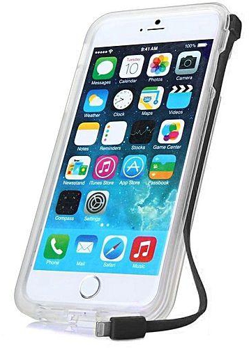 Speeed Connect Back Case for iPhone 6 with Built-In USB Charger – Transparent