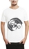 Ibrand H484 Unisex Printed T-Shirt - White, X Large
