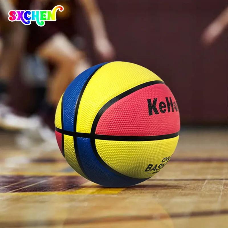 Children's basketball  Kids Youth Rubber/Leather Basketball 27.5" Size 5 Indoor Composite Leather Basketball Outdoor Premium Rubber Small Basketball for Boys and Girls Teen Game Ba