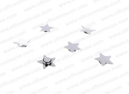 Trendform Magnets STAR, 6/pack, Chrome Plated