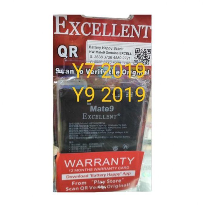Excellent Mate 9 Huawei Battery For Y7 2019/y9 2019-black