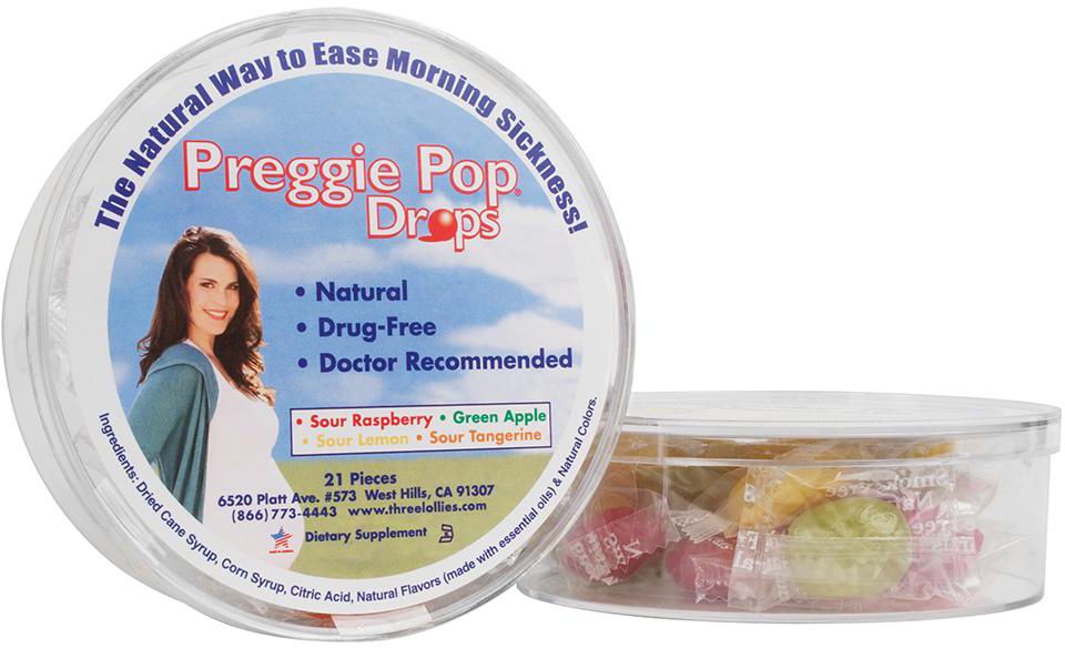 PREGGIE POP DROPS (Sour Fruit Assortment) 21 Pieces