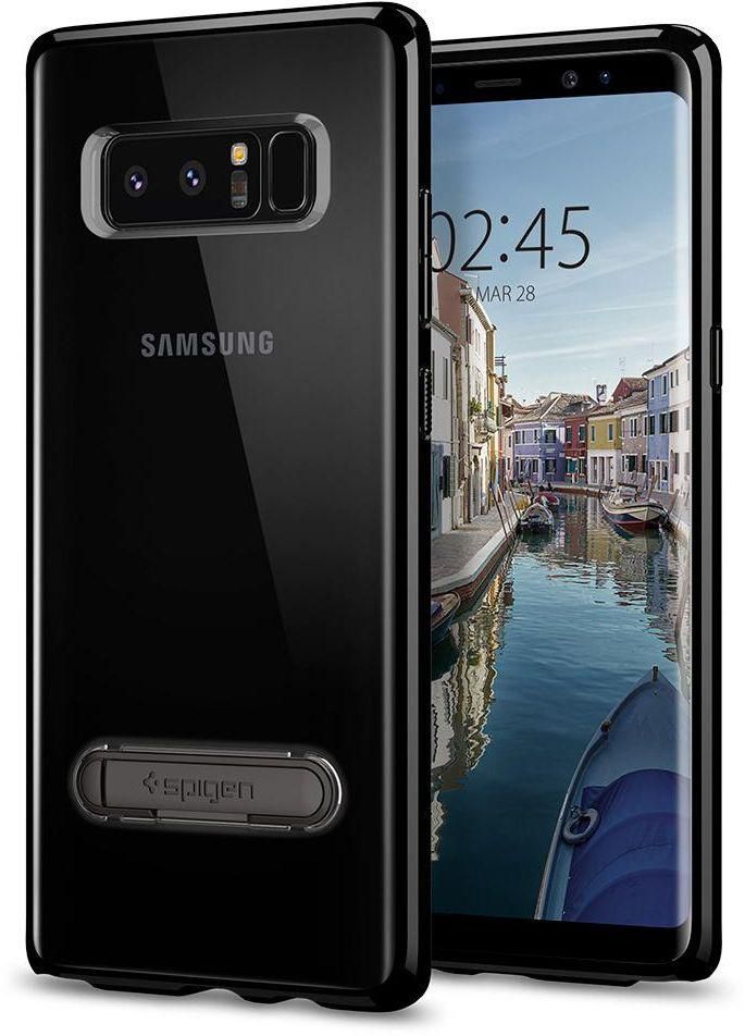 Spigen Samsung Galaxy Note 8 Ultra Hybrid S Kickstand cover / case - Midnight Black / Jet Black