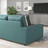 KIVIK Corner sofa, 5-seat w chaise longue - Kelinge grey-turquoise
