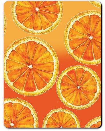 لوحة ماوس مانعة للانزلاق بتصميم ناعم مطبوع لون برتقالي