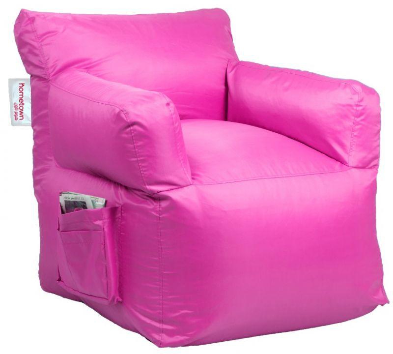 Homztown X Large Mega Chair Bean Bag PVC 75*78*92 cm Pink H-28922
