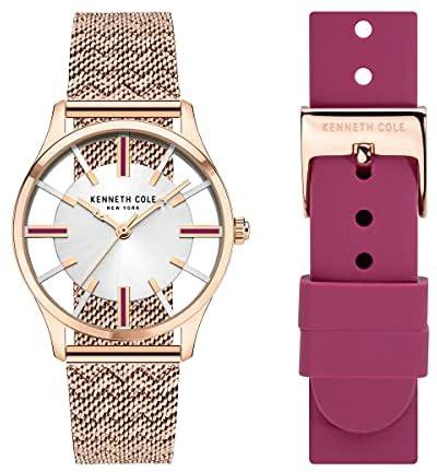 Kenneth Cole New York Women's Transparent Dial Watch Gift Set