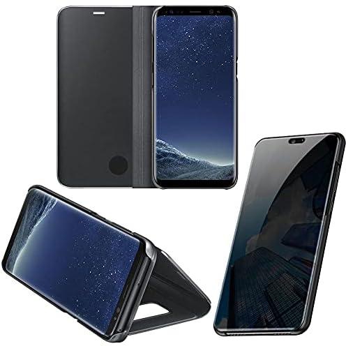 Clear View Standing Cover Oppo Reno 2F - Black