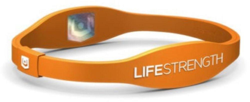 Endevr Lifestrength Negative Ion infused Ionic Wristband, Orange XL 8 1/2
